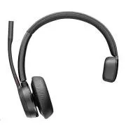 Poly Voyager 4310 MS Teams vezeték nélküli headset, BT700 USB-C adapter, mono, töltőállvány