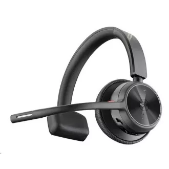 Poly Voyager 4310 MS Teams vezeték nélküli headset, BT700 USB-C adapter, mono, töltőállvány