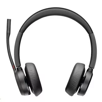 Poly Voyager 4320 MS Teams vezeték nélküli fejhallgató, BT700 USB-C adapter, sztereó, töltőállvány