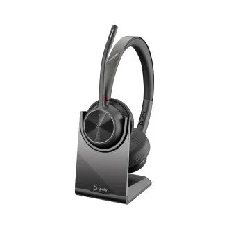 Poly Voyager 4320 MS Teams vezeték nélküli fejhallgató, BT700 USB-C adapter, sztereó, töltőállvány Poly Voyager 4320 MS Teams vezeték nélküli fejhallgató, BT700 USB-C adapter, sztereó, töltőállvány