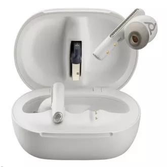 Poly Voyager Free 60  bluetooth headset, BT700 USB-A adapter, érintős töltőtáska, fehér színű