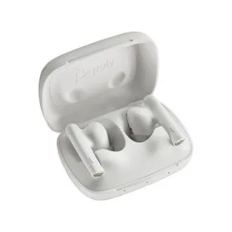 Poly Voyager Free 60 bluetooth headset, BT700 USB-C adapter, töltőtáska, fehér színben Poly Voyager Free 60 bluetooth headset, BT700 USB-C adapter, töltőtáska, fehér színben
