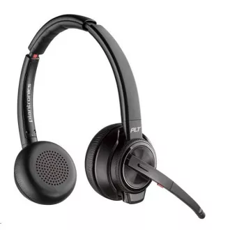 Poly Savi 8220 UC-M fejhallgató, DECT, ANC, USB-A, sztereó