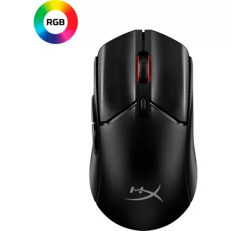 HyperX Pulsefire Haste 2 Core vezeték nélküli fekete/fekete játékegér - egér