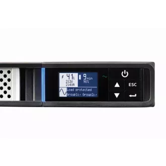 Eaton 5P 650i Rack1U, gen2, UPS 650VA / 520W, 4 IEC C13 aljzat, LCD kijelző