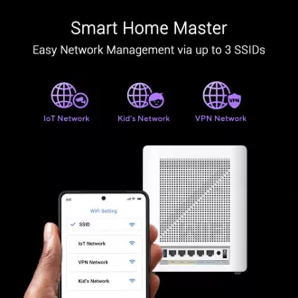 ASUS ZenWifi BQ16 2-es csomag, WiFi7 bővíthető router, AiMesh, 2x WAN/LAN, 3x LAN, 1x USB 3.0