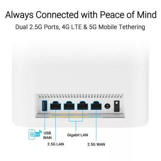 ASUS ZenWifi BT8 1-pack, WiFi7 bővíthető router, AiMesh, 1x WAN, 3x LAN, 1x 3.0 ASUS ZenWifi BT8 1-pack, WiFi7 bővíthető router, AiMesh, 1x WAN, 3x LAN, 1x 3.0