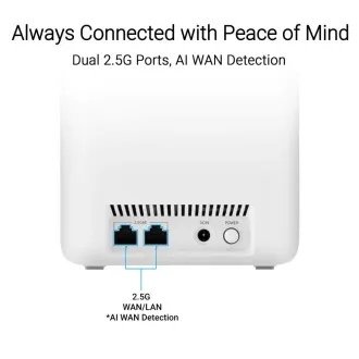 ASUS ZenWifi BD4 3-as csomag, WiFi7 bővíthető router, AiMesh, 2x WAN/LAN