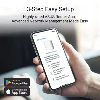 ASUS ZenWifi BD4 3-as csomag, WiFi7 bővíthető router, AiMesh, 2x WAN/LAN