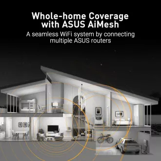 ASUS TUF-BE6500 (BE6500) WiFi 7 bővíthető játék útválasztó, 4x 2.5G, AiMesh ASUS TUF-BE6500 (BE6500) WiFi 7 bővíthető játék útválasztó, 4x 2.5G, AiMesh