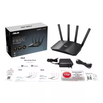 ASUS RT-BE82U WiFi 7 bővíthető router, AiMesh, 1x WAN, 4x LAN