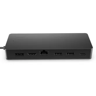 HP dokkoló - Univerzális USB-C multiport hub (2x USB-A 3.2, 1xUSB-C, 1xHDMI 2.0, 1xDP 1.2, USB-C 65W, RJ45, tápegység nélkül)