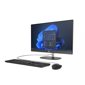 HP AIO ProOne 245 G10 AiO 23.8 NT Ryzen 3 7320U, 8GB, 512GB, Radeon 610M, WiFi 6 BT, billentyűzet és egér, 90W, fehér, HDMI, Win11Pro