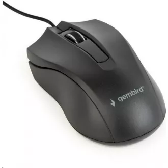 GEMBIRD egér MUS-3B-01, vezetékes, optikai, 1000 dpi, USB, fekete