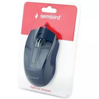 GEMBIRD egér MUS-3B-01, vezetékes, optikai, 1000 dpi, USB, fekete