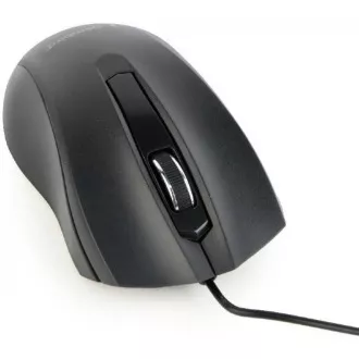 GEMBIRD egér MUS-3B-01, vezetékes, optikai, 1000 dpi, USB, fekete
