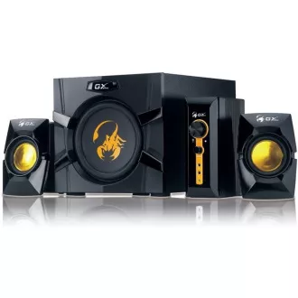 GENIUS hangszórók GX GAMING SW-G2.1 3000 Ver.II, 2.1, 80W, fekete GENIUS hangszórók GX GAMING SW-G2.1 3000 Ver.II, 2.1, 80W, fekete