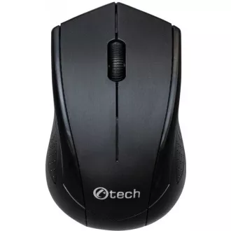 C-TECH egér WLM-07, vezeték nélküli, 1200DPI, 3 gomb, USB nano vevő, fekete
