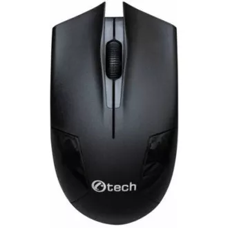 C-TECH egér WLM-07, vezeték nélküli, 1200DPI, 3 gomb, USB nano vevő, fekete