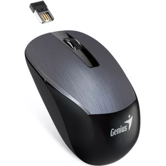 GENIUS egér NX-7015/1600 dpi / Blue-Eye érzékelő / vezeték nélküli / fémes szürke