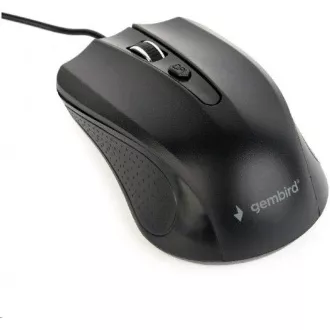 GEMBIRD egér MUS-4B-01, vezetékes, optikai, 1200 dpi, USB, fekete