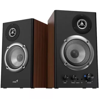 GENIUS hangszórók SP-HF1200B, 2.0, 36W, fa, fekete-barna, fekete-barna