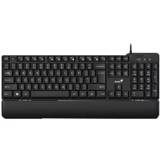 GENIUS billentyűzet KB-100XP, vezetékes, Ergo matrac, USB, CZ SK elrendezés GENIUS billentyűzet KB-100XP, vezetékes, Ergo matrac, USB, CZ SK elrendezés