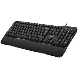 GENIUS billentyűzet KB-100XP, vezetékes, Ergo matrac, USB, CZ SK elrendezés GENIUS billentyűzet KB-100XP, vezetékes, Ergo matrac, USB, CZ SK elrendezés