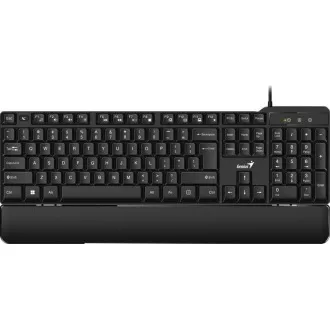 GENIUS billentyűzet KB-100XP, vezetékes, Ergo matrac, USB, CZ SK elrendezés GENIUS billentyűzet KB-100XP, vezetékes, Ergo matrac, USB, CZ SK elrendezés