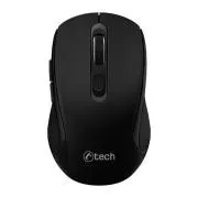 C-TECH Dual mode egér WLM-12BK, vezeték nélküli, 1600DPI, 6 gomb, fekete, USB nano vevőkészülékkel