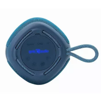 GEMBIRD hangszóró SPK-BT-LED-03-B, Bluetooth, 5W, RGB LED háttérvilágítás, kék GEMBIRD hangszóró SPK-BT-LED-03-B, Bluetooth, 5W, RGB LED háttérvilágítás, kék