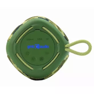 GEMBIRD hangszóró SPK-BT-LED-03-CM, Bluetooth, 5W, RGB LED háttérvilágítás, Camo