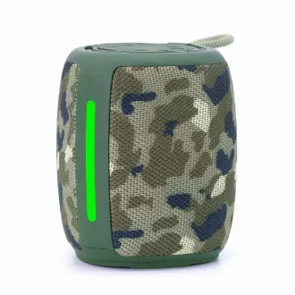 GEMBIRD hangszóró SPK-BT-LED-03-CM, Bluetooth, 5W, RGB LED háttérvilágítás, Camo