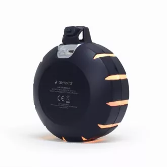 GEMBIRD hangszóró SPK-BTOD-01, kültéri, Bluetooth, 3W, RGB LED háttérvilágítás, fekete