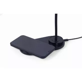 GEMBIRD vezeték nélküli QI töltő, 10W, LED világítással, fekete színű