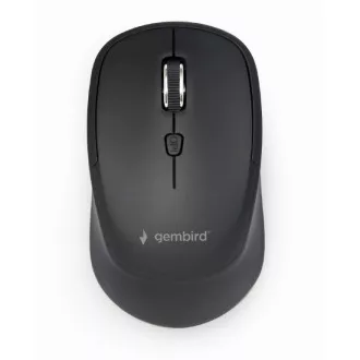GEMBIRD egér MUSW-4B-05, fekete, vezeték nélküli, USB nano vevőkészülékkel