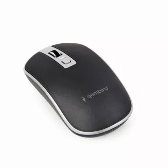GEMBIRD egér MUSW-4B-06, fekete-ezüst, vezeték nélküli, USB nano vevőkészülékkel GEMBIRD egér MUSW-4B-06, fekete-ezüst, vezeték nélküli, USB nano vevőkészülékkel