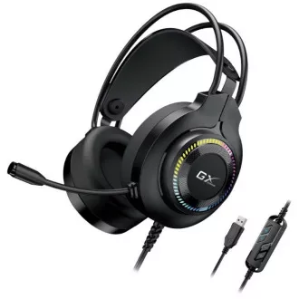 GENIUS headset GX GAMING HS-GX580U, USB, RGB, fekete GENIUS headset GX GAMING HS-GX580U, USB, RGB, fekete