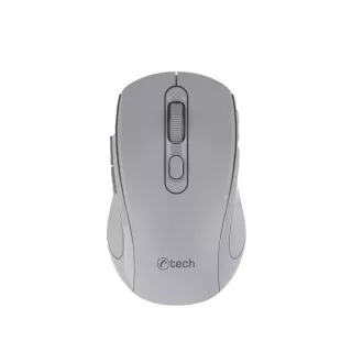 C-TECH Dual mode egér WLM-12GR, vezeték nélküli, 1600DPI, 6 gomb, szürke, USB nano vevőkészülékkel