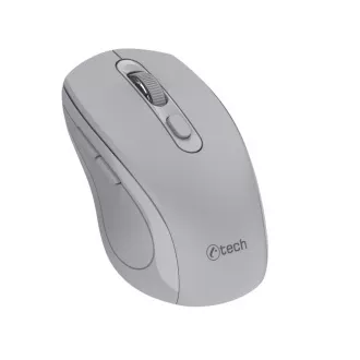 C-TECH Dual mode egér WLM-12GR, vezeték nélküli, 1600DPI, 6 gomb, szürke, USB nano vevőkészülékkel