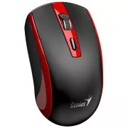 GENIUS egér ECO-8150/ 1200 dpi/ vezeték nélküli/ újratölthető/ Copilot/ fekete és piros színű