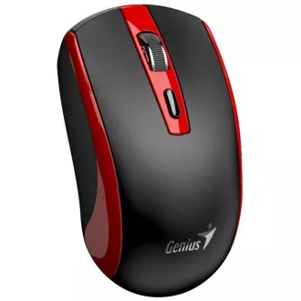 GENIUS egér ECO-8150/ 1200 dpi/ vezeték nélküli/ újratölthető/ Copilot/ fekete és piros színű