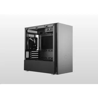 Cooler Master Silencio S400 Steel tok, mATX, 2x 120mm ventilátor, Fekete Cooler Master Silencio S400 Steel tok, mATX, 2x 120mm ventilátor, Fekete