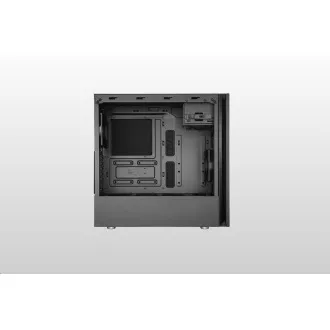 Cooler Master Silencio S600 TG, ATX, átlátszó oldalfal, 2x 120mm-es ventilátor, Fekete