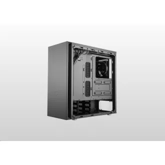 Cooler Master Silencio S600 TG, ATX, átlátszó oldalfal, 2x 120mm-es ventilátor, Fekete