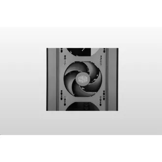 Cooler Master Silencio S600 TG, ATX, átlátszó oldalfal, 2x 120mm-es ventilátor, Fekete