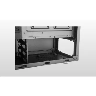 Cooler Master Silencio S600 TG, ATX, átlátszó oldalfal, 2x 120mm-es ventilátor, Fekete