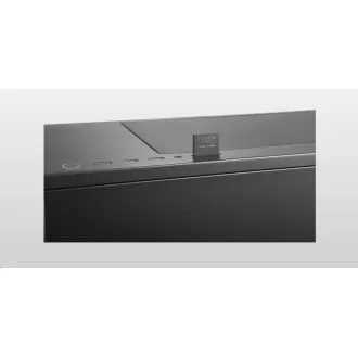 Cooler Master Silencio S600 TG, ATX, átlátszó oldalfal, 2x 120mm-es ventilátor, Fekete