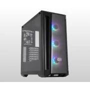 Cooler Master tok MasterBox MB520 ARGB, E-ATX, átlátszó oldalak, 3x 120mm ARGB ventilátor, 1x 120mm ventilátor, Fekete