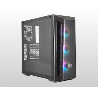 Cooler Master tok MasterBox MB520 ARGB, E-ATX, átlátszó oldalak, 3x 120mm ARGB ventilátor, 1x 120mm ventilátor, Fekete Cooler Master tok MasterBox MB520 ARGB, E-ATX, átlátszó oldalak, 3x 120mm ARGB ventilátor, 1x 120mm ventilátor, Fekete